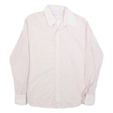 ARTHUR SLUCK Mens Pink & White Striped Shirt M Cotton Blend Classic Style