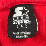 Ohio State Buckeyes Starter College T-Shirt - Large Red Cotton