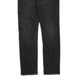 TRUE RELIGION Womens Regular Black Denim Jeans W32 L32 Stylish Cotton Blend Zip