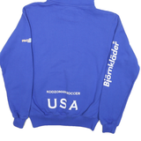 CHAMPION Mens Blue Marin FC Pullover Hoodie M Soccer USA Graphic Print