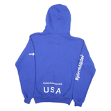 CHAMPION Mens Blue Marin FC Pullover Hoodie M Soccer USA Graphic Print