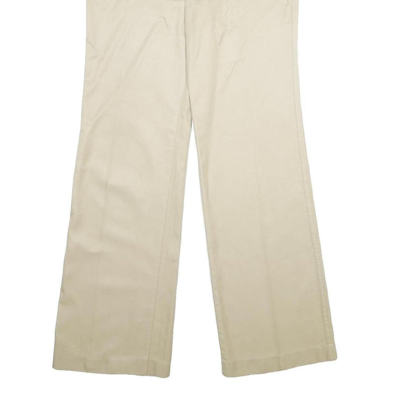 MCGREGOR Mens Classic Beige Trousers W32 L34 Polyester Blend Zip Plain Regular