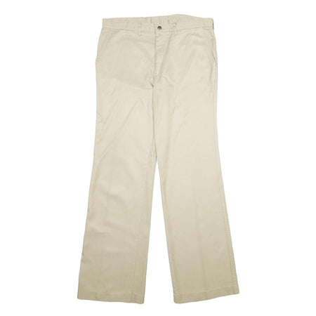 MCGREGOR Mens Classic Beige Trousers W32 L34 Polyester Blend Zip Plain Regular
