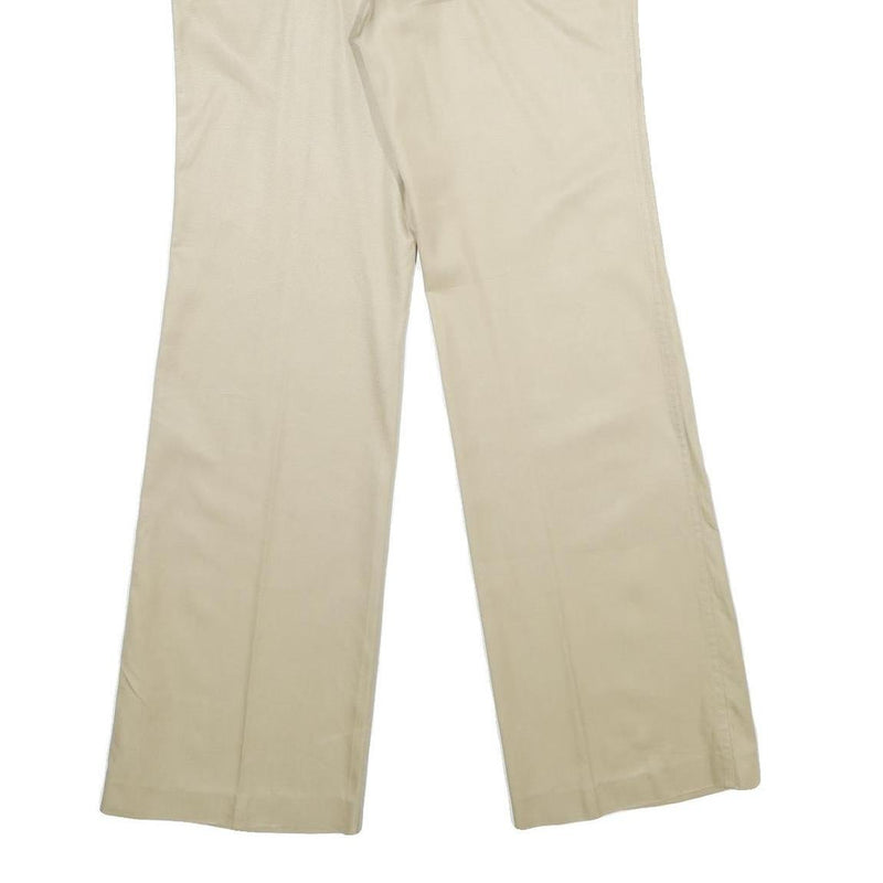 MCGREGOR Mens Classic Beige Trousers W32 L34 Polyester Blend Zip Plain Regular