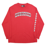OHIO STATE Mens Red Buckeyes Graphic T-Shirt XL Long Sleeve Crew Neck College
