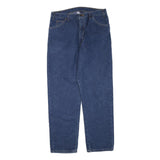 DICKIES Mens Blue Regular Fit Straight Denim Jeans W36 L31 Classic Workwear