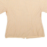 MAMMUT Womens Cream & Beige Check Shirt L Lightweight Outdoor Casual Button
