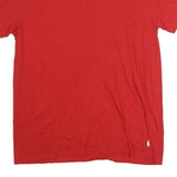POLO RALPH LAUREN Mens Red Cotton T-Shirt L Short Sleeve Crew Neck Classic