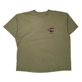 Motorcycles Harley Davidson Graphic T-Shirt - XL Khaki Cotton