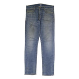 CARHARTT WIP Womens Jeans Blue Slim Straight Denim Medium W35 L32 Classic Style