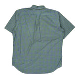 Ralph Lauren Checked Short Sleeve Shirt - Large Blue Cotton