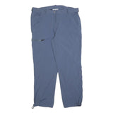 VARANUS Mens Polyester Blend Blue Regular Straight Trousers W38 L30 Zip Closure