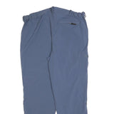 VARANUS Mens Polyester Blend Blue Regular Straight Trousers W38 L30 Zip Closure