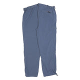 VARANUS Mens Polyester Blend Blue Regular Straight Trousers W38 L30 Zip Closure