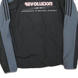 ADIDAS Mens Grey & Black Zip Up Track Jacket L Polyester Blend Sports Casual