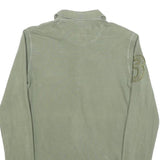 LA MARTINA Womens Green Long Sleeve Plain Polo Shirt XS Cotton Blend