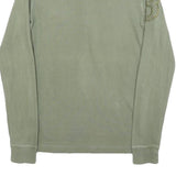 LA MARTINA Womens Green Long Sleeve Plain Polo Shirt XS Cotton Blend