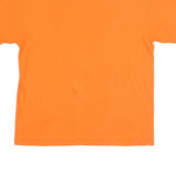 MAJESTIC Mens Orange National League Champions Graphic T-Shirt L Short Sleeve