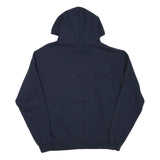 CHAMPION Mens Navy Blue St A Pullover Hoodie M Cotton Blend Drawstring