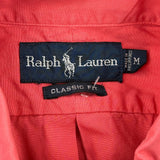 Ralph Lauren Short Sleeve Shirt - Medium Red Cotton