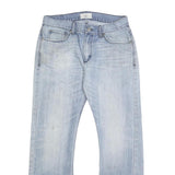 LEE Mens Jeans Blue Regular Straight Denim Light W32 L31 Classic Fit Zip Closure