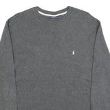 POLO RALPH LAUREN Mens Grey Long Sleeve Crew Neck Cotton Blend T-Shirt L