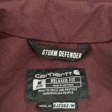 Storm Defender Carhartt Waterproof Jacket - Medium Burgundy Polyester