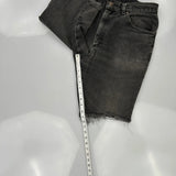 Lee Denim Shorts - 32W 11L Black Denim