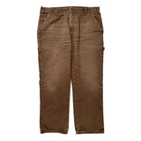 Dickies Carpenter Trousers - 38W 30L Brown Cotton