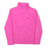 REEBOK Womens Pink Pullover Plain Crew Neck Regular Fit M Sportswear Jumper