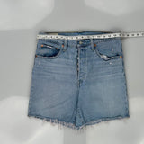Levis Denim Shorts - 32W UK 12 Light Wash Cotton