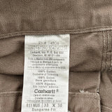 Carhartt Carpenter Trousers - 33W 30L Brown Cotton