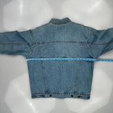 Wrangler Denim Jacket - Large Blue Denim