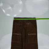 Dolce & Gabbana Cargo Utility Cargo Pants - 30W 34L Brown Corduroy