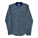 Adidas Denim Shirt - Small Blue Denim