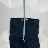 Carhartt Cargo Cargo Trousers - 34W 30L Blue Cotton
