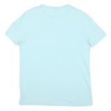 POLO RALPH LAUREN Womens Light Blue & Yellow Pocket T-Shirt S Short Sleeve Crew