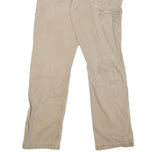 CARHARTT Mens Cotton Blend Beige Regular Leg Trousers W31 L31 Workwear Zip