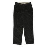 SONS AND HARWELL Mens Cotton Blend Black Regular Fit Straight Leg Trousers W30