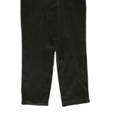 SONS AND HARWELL Mens Cotton Blend Black Regular Fit Straight Leg Trousers W30