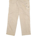 GUESS Mens Regular Fit Beige Denim Jeans W32 L30 Classic Cotton Blend Zip