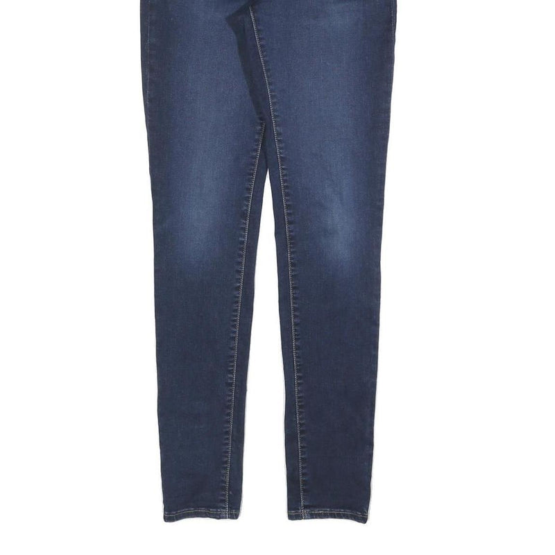 LEVI'S 711 Womens Jeans Blue Slim Skinny Denim Medium W29 L32 Stretch Zip