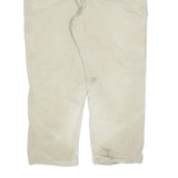 DICKIES Mens Jeans Beige Relaxed Straight Cotton Blend W40 L30 Workwear Zip