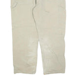 DICKIES Mens Jeans Beige Relaxed Straight Cotton Blend W40 L30 Workwear Zip