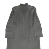 PIERRETTE Womens Grey Wool Blend Button Jacket UK 10 Classic Long Sleeve Plain