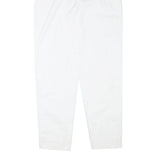 FREE Womens Cotton Blend White Relaxed Tapered Trousers W25 L29 Casual Summer