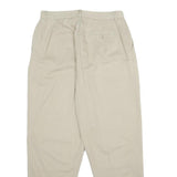WHITE STAG Womens Cotton Beige Classic Trousers W32 L32 Zip Closure Casual Wear