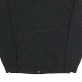 CHAPS Womens Black Quilted Jacket M Polyester Blend Button Closure Bomber