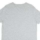 TOMMY JEANS Mens Grey Plain T-Shirt M Short Sleeve Crew Neck Casual Cotton Blend