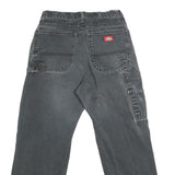 DICKIES Mens Jeans Black Regular Straight Denim Medium W30 L25 Workwear